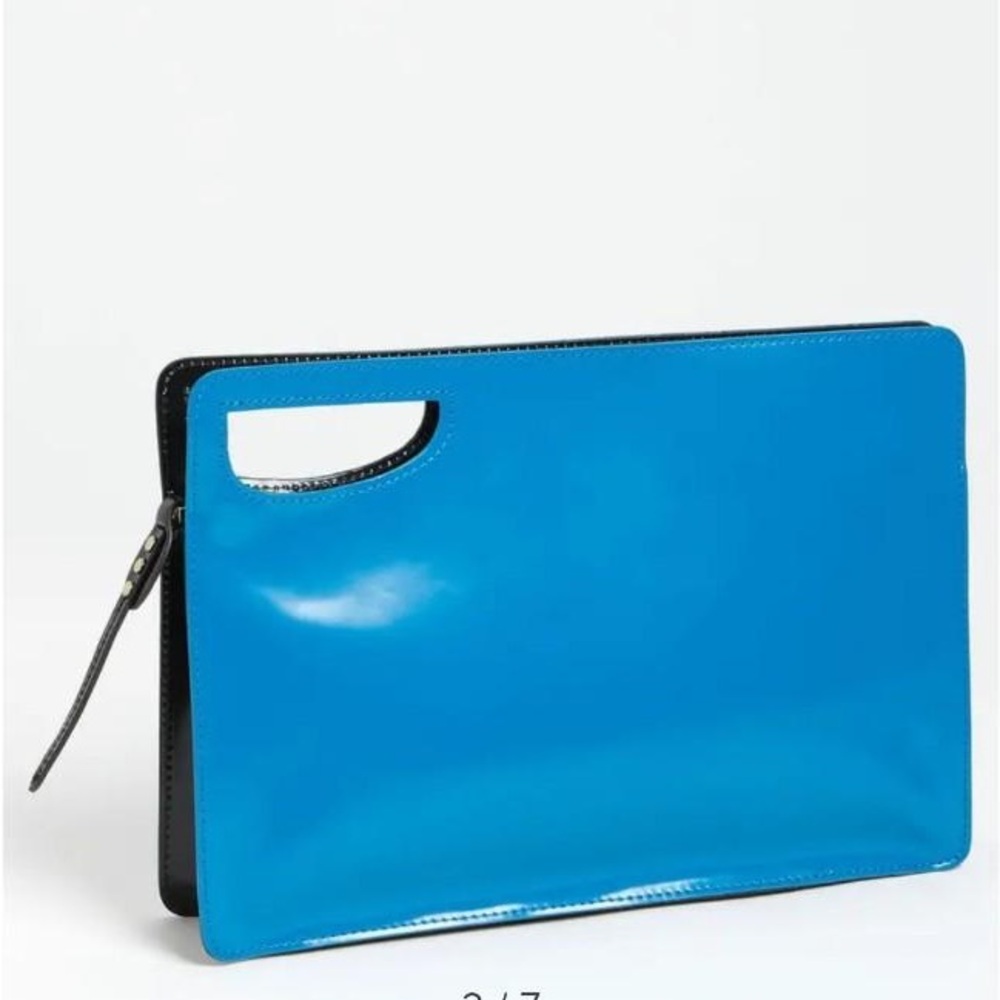 Mark & James Fiona Badgley Mischka Blue Clutch